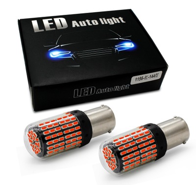 外贸热销汽车LED转向灯7440 3014 144SDM高亮倒车灯解码恒流1156