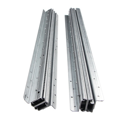 楼梯底柜滑轨 三节静音冷轧钢加厚推拉楼梯柜轨道 重型楼梯柜导轨