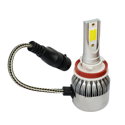 工厂直销跨境汽车大灯H1H3H4H7三色温C6汽车LED大灯双色温